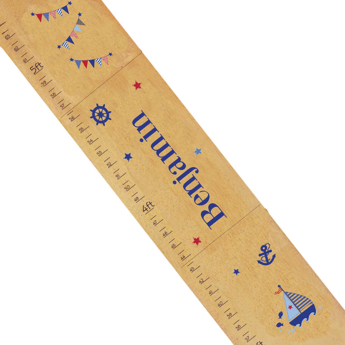 Natural Sailboat Growth Chart - MyBambino.com