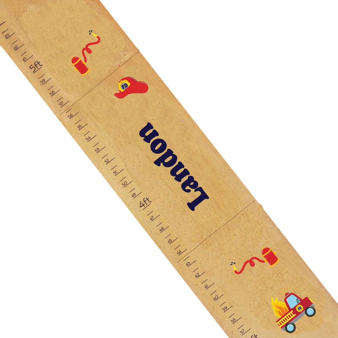 Natural Firetruck Growth Chart - MyBambino.com