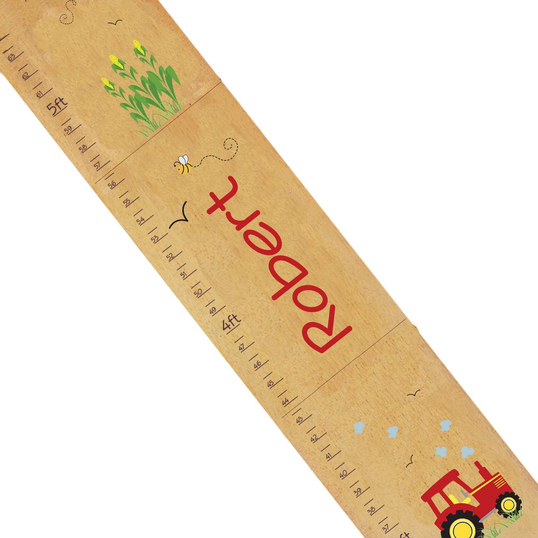 Natural Tractor Red Growth Chart - MyBambino.com