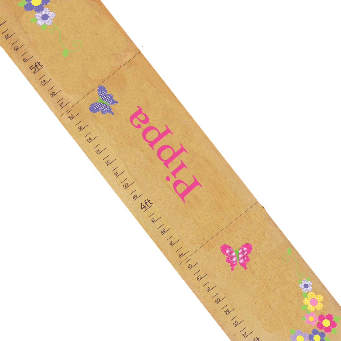 Natural Butterfly Garland Hot Growth Chart - MyBambino.com