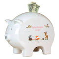Personalized Piggy Bank - Woodland - MyBambino.com