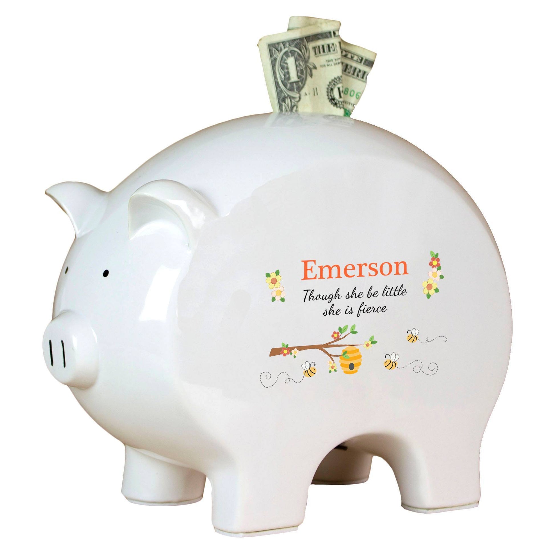 Personalized Piggy Bank - Honey Bees - MyBambino.com