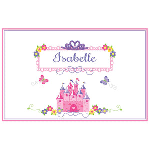 Personalized Placemat with Princess Castle design