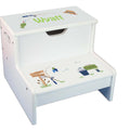 Gone Fishing White Storage Step Stool - MyBambino.com