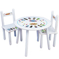 Boy's White Table Chair Set - Superhero - MyBambino.com