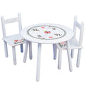 Kid's White Table Chair Set - Barnyard Pastel - MyBambino.com