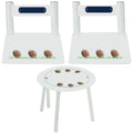 Children's White Table Chair Set - Football - MyBambino.com