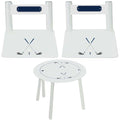 Children's White Table Chair Set - Golf - MyBambino.com