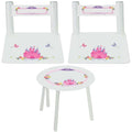 Children's White Table Chair Set - Princess Castle - MyBambino.com