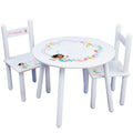 White Table Chair Set - Dark Skin/Hair Mermaid - MyBambino.com