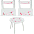 Girl's White Table Chair Set - Tea Party - MyBambino.com