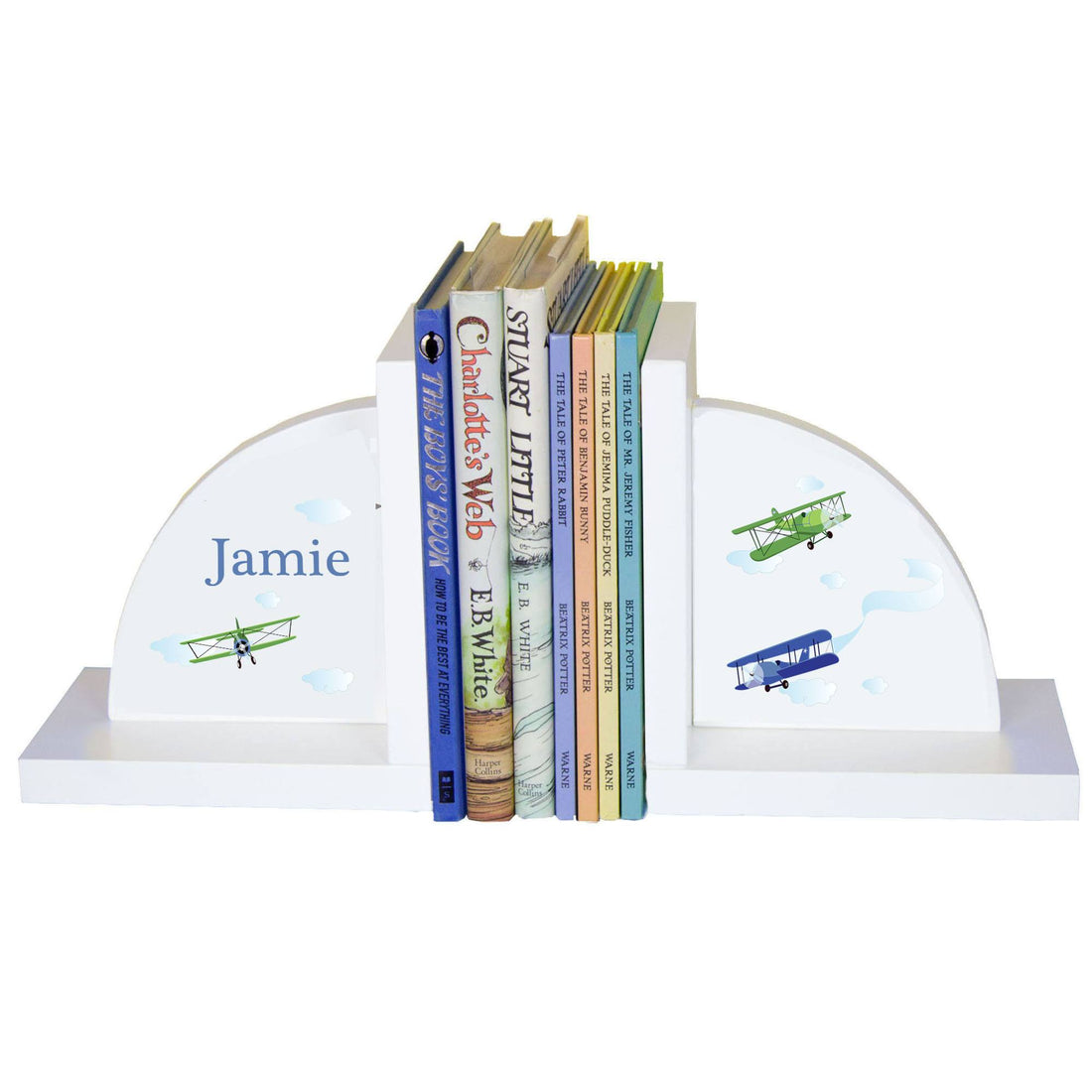 White Bookends - Airplane - MyBambino.com