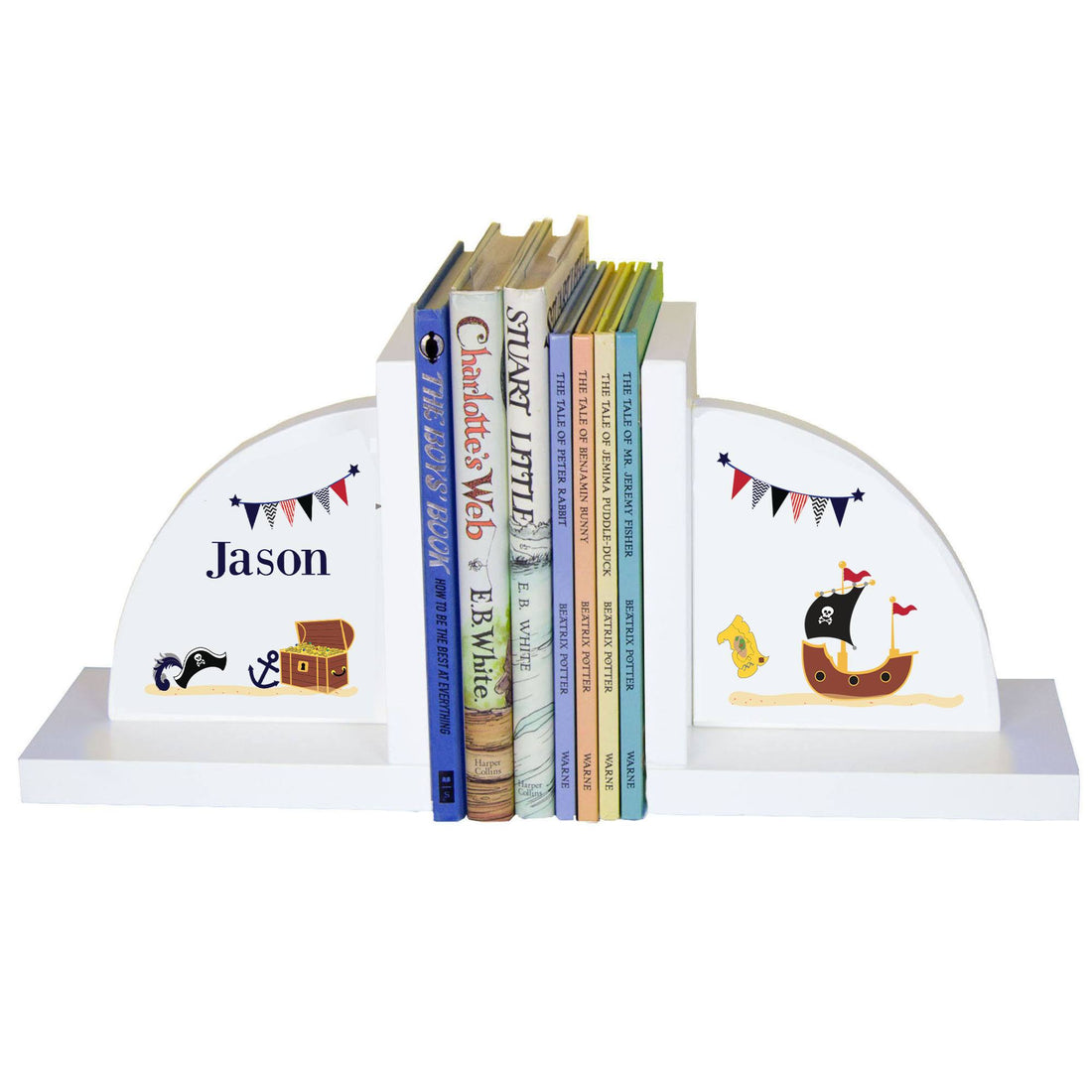 White Bookends - Pirate - MyBambino.com