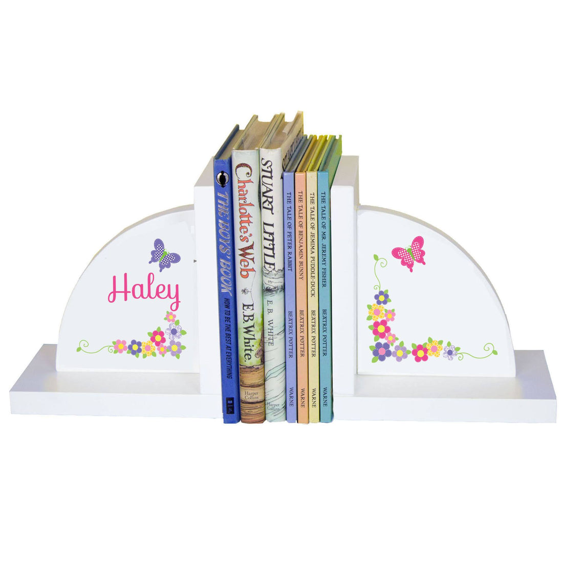 White Bookends - Bright Butterfly Garland - MyBambino.com