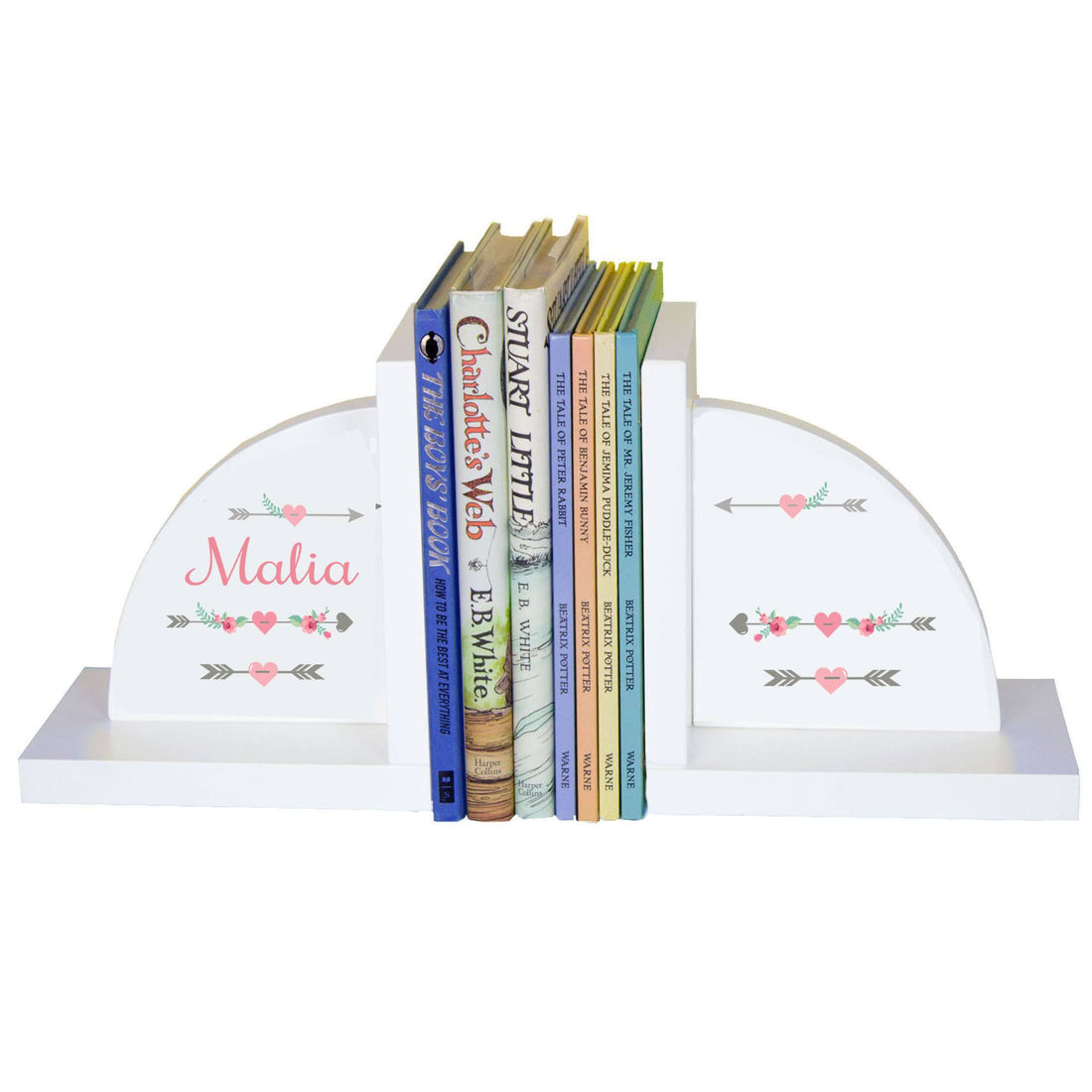 White Bookends - Tribal Arrow Girl - MyBambino.com