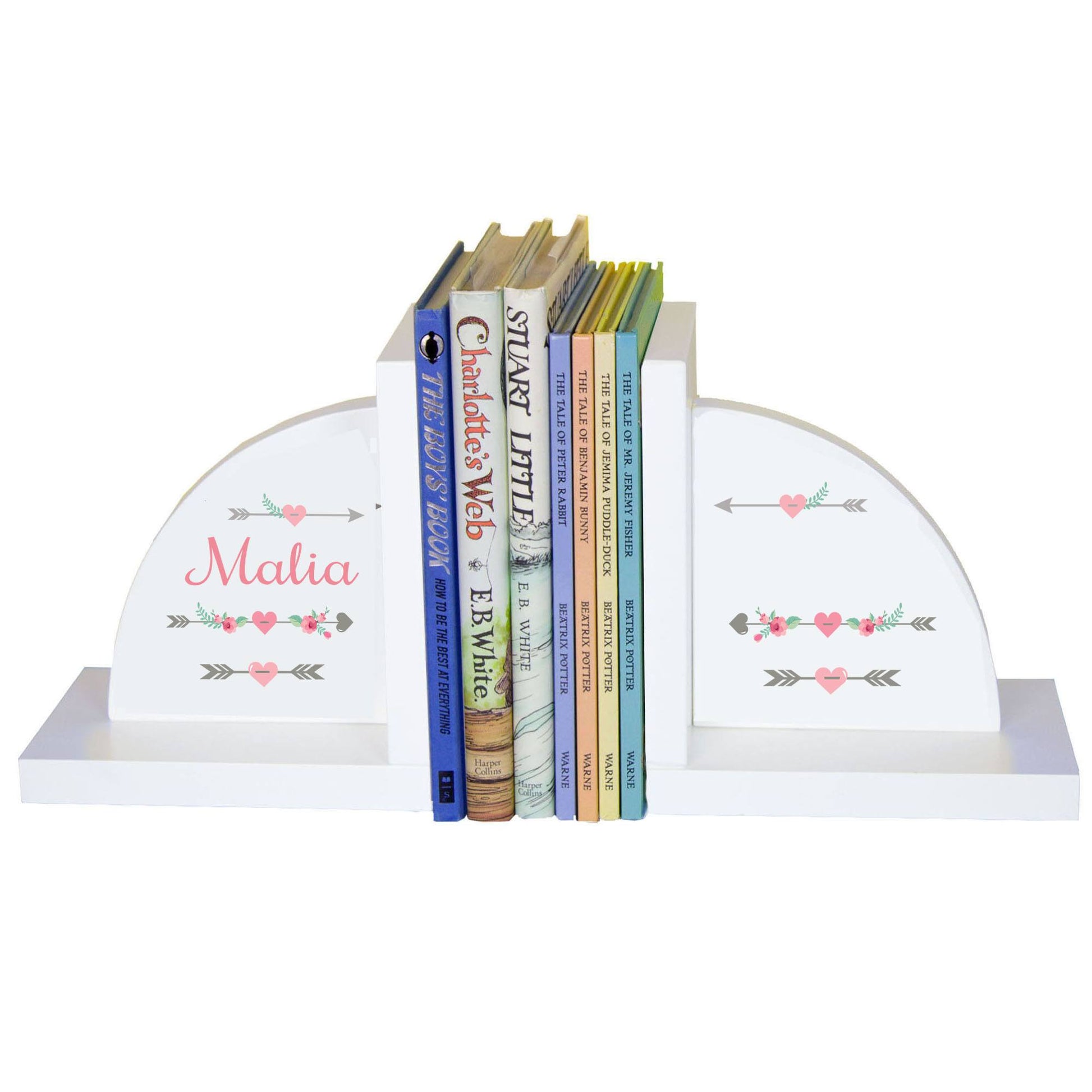 White Bookends - Tribal Arrow Girl - MyBambino.com