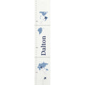 Blue World Map White Growth Chart - MyBambino.com