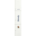 Personalized White Growth Chart With Football Design