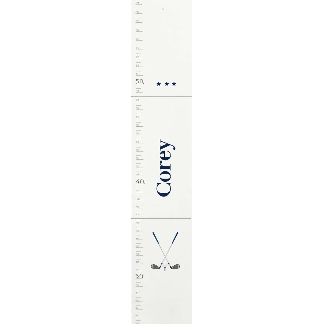 White Golf Growth Chart - MyBambino.com