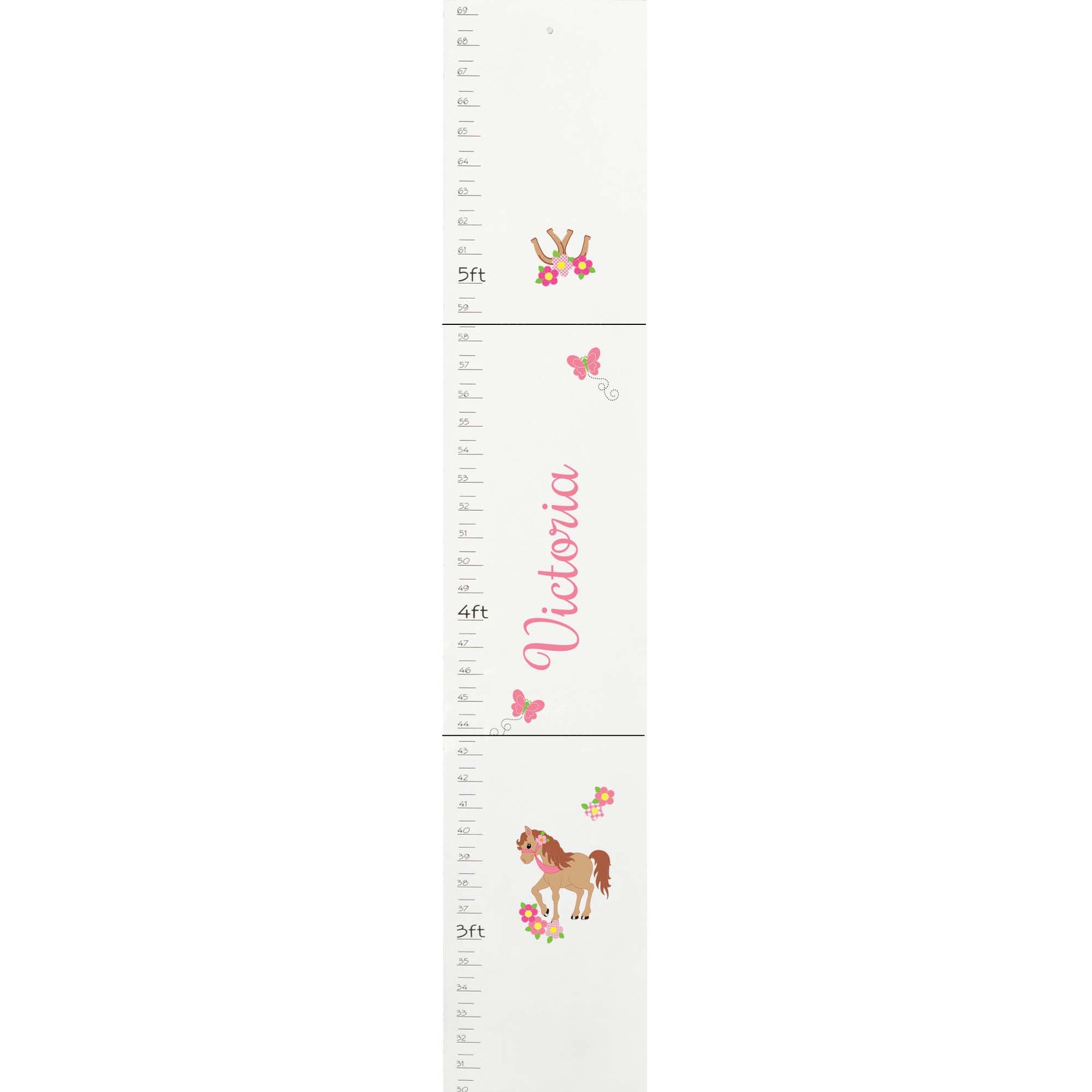 White Prancing Pony Growth Chart - MyBambino.com