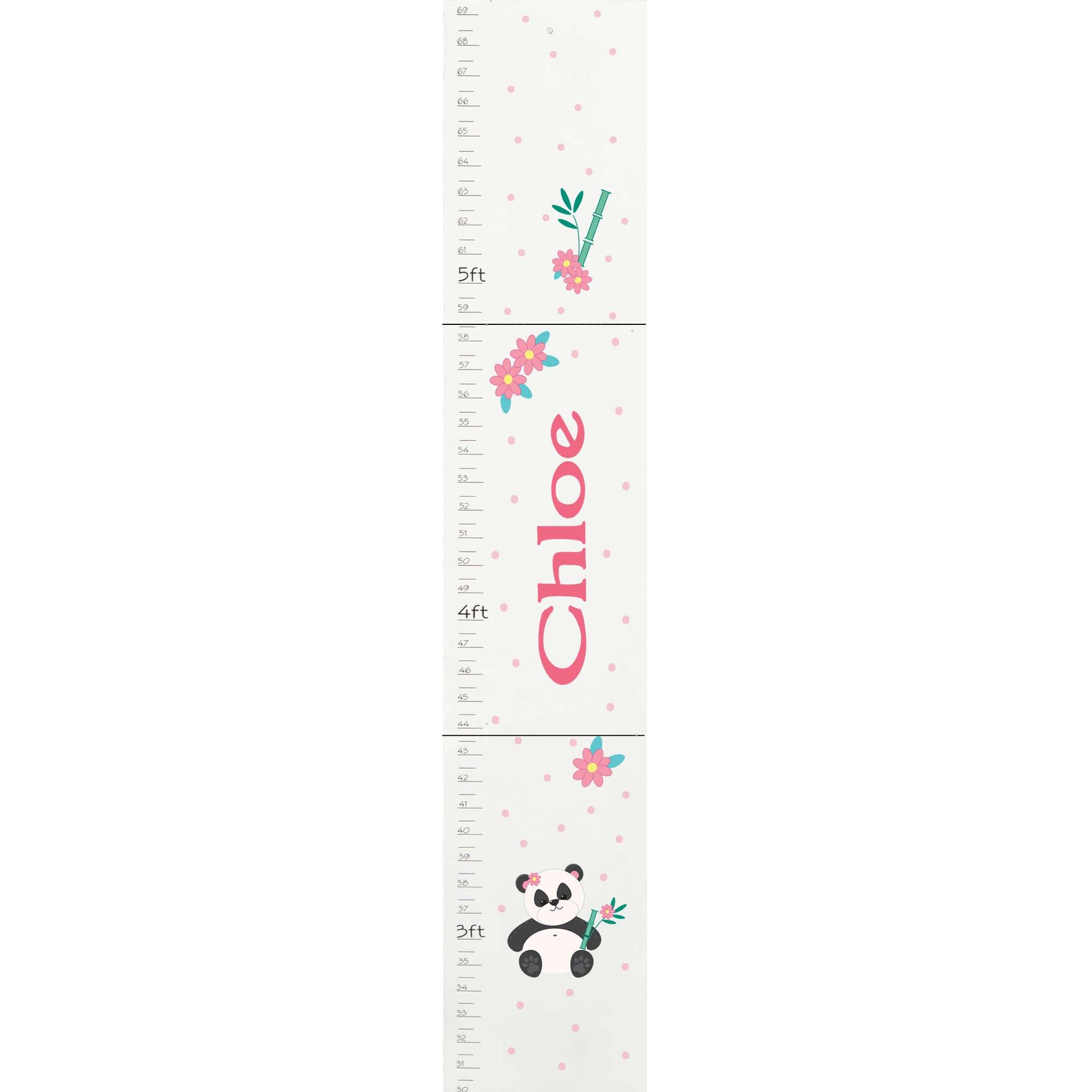 White Panda Bear Growth Chart - MyBambino.com