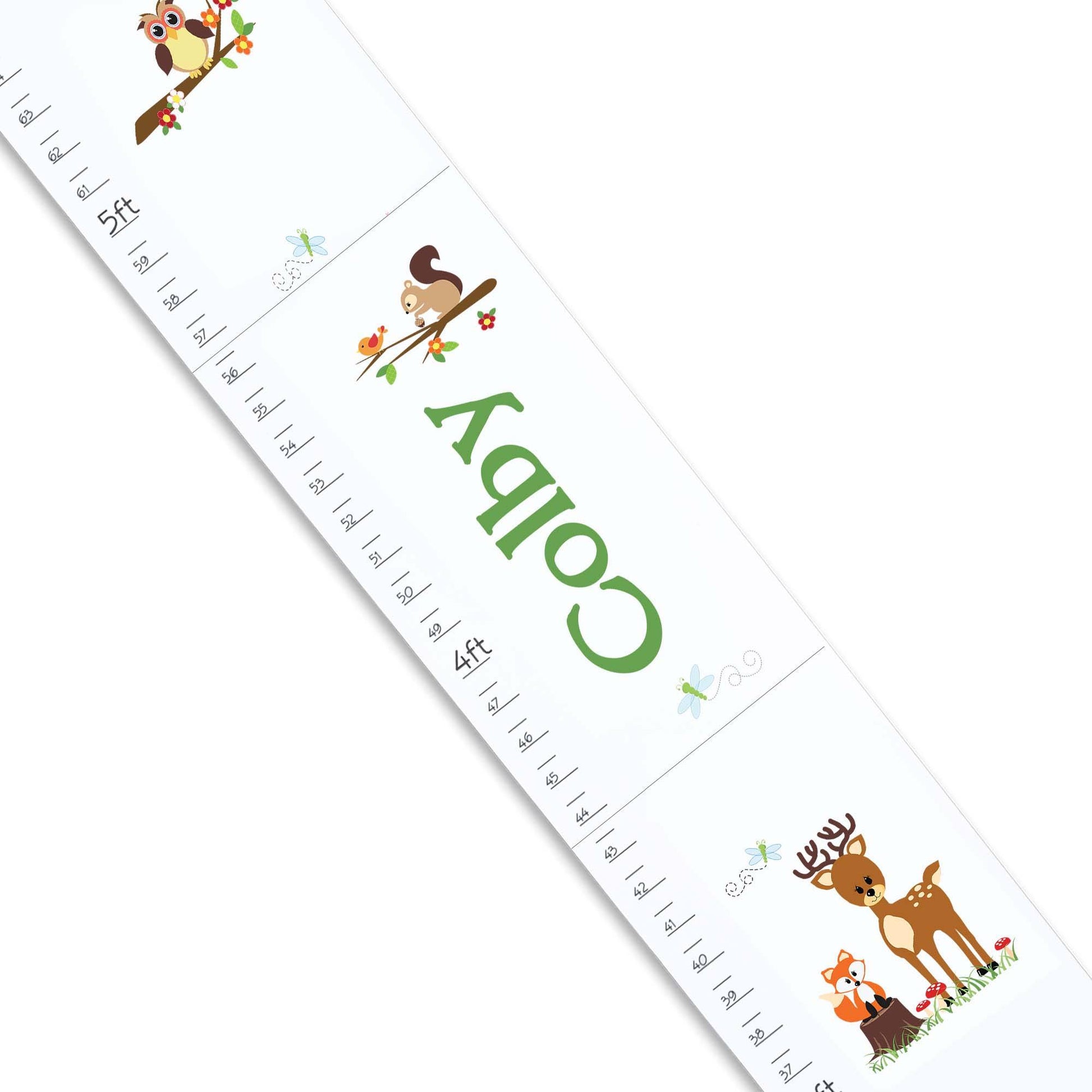 Child's Woodland Growth Chart - MyBambino.com