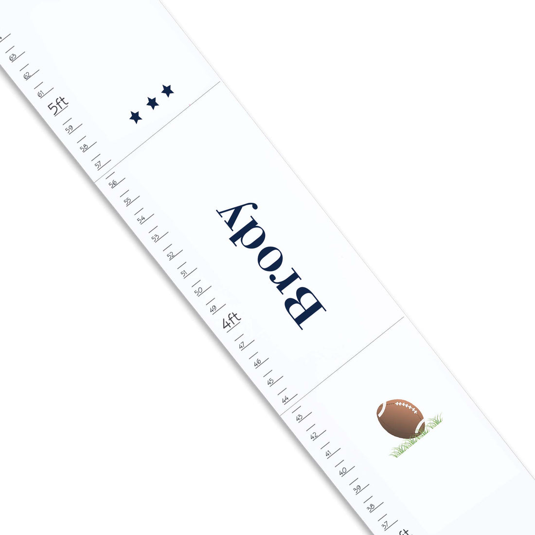 White Football Growth Chart - MyBambino.com