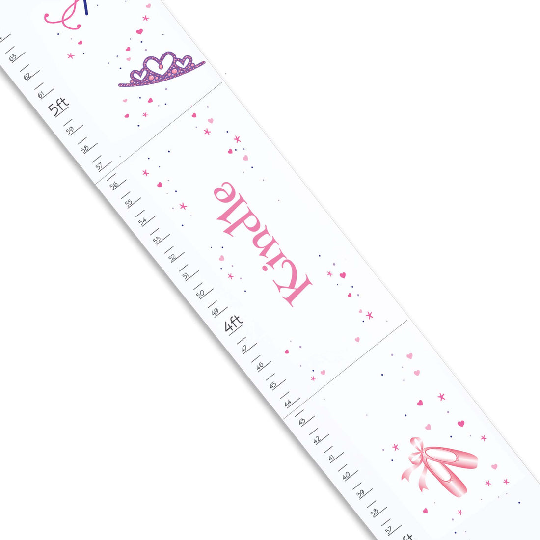 White Ballerina Princess Growth Chart - MyBambino.com