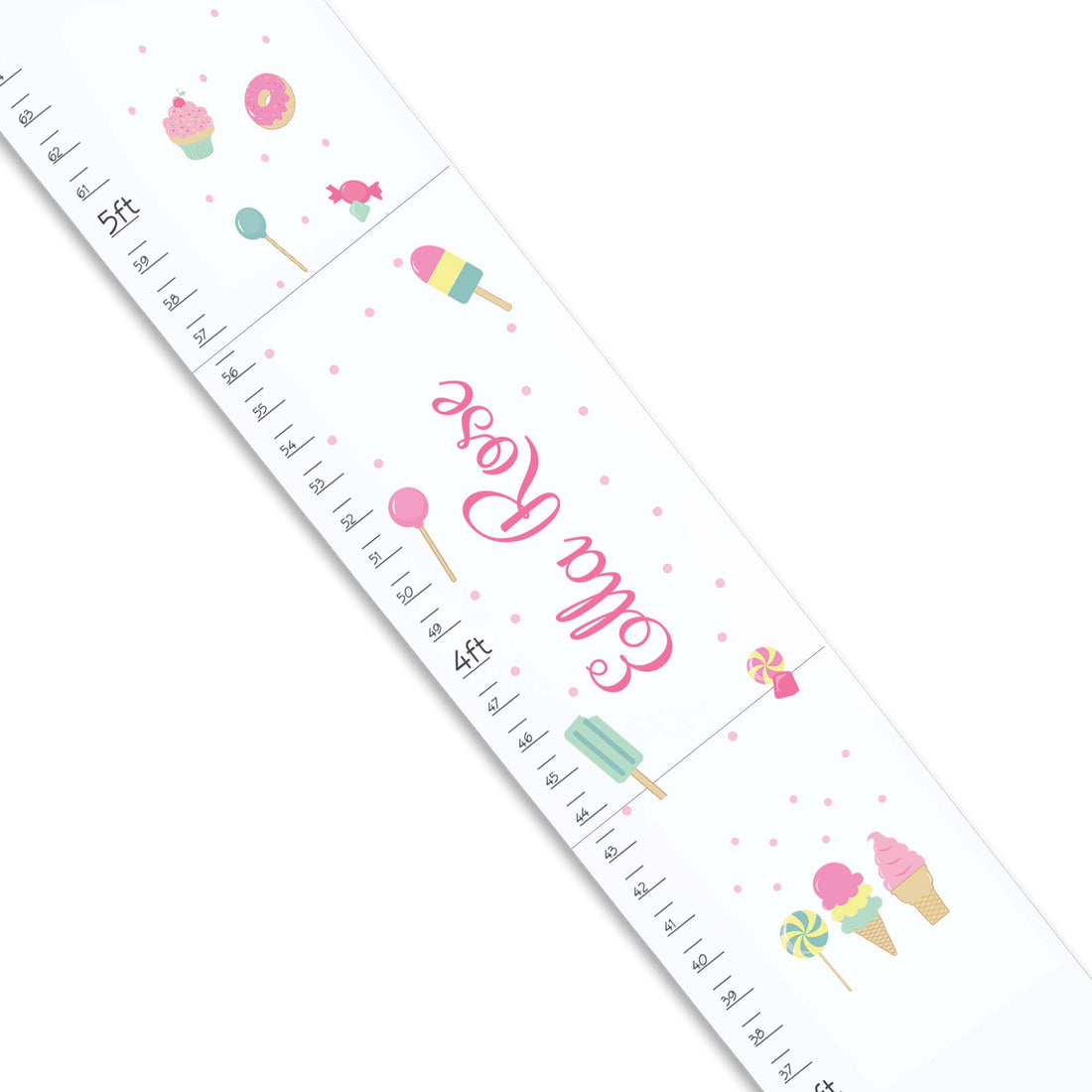 White Sweet Treats Growth Chart - MyBambino.com