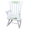 Green Tractor White Spindle Rocking Chair - MyBambino.com