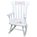 Calico Owl White Spindle Rocking Chair - MyBambino.com