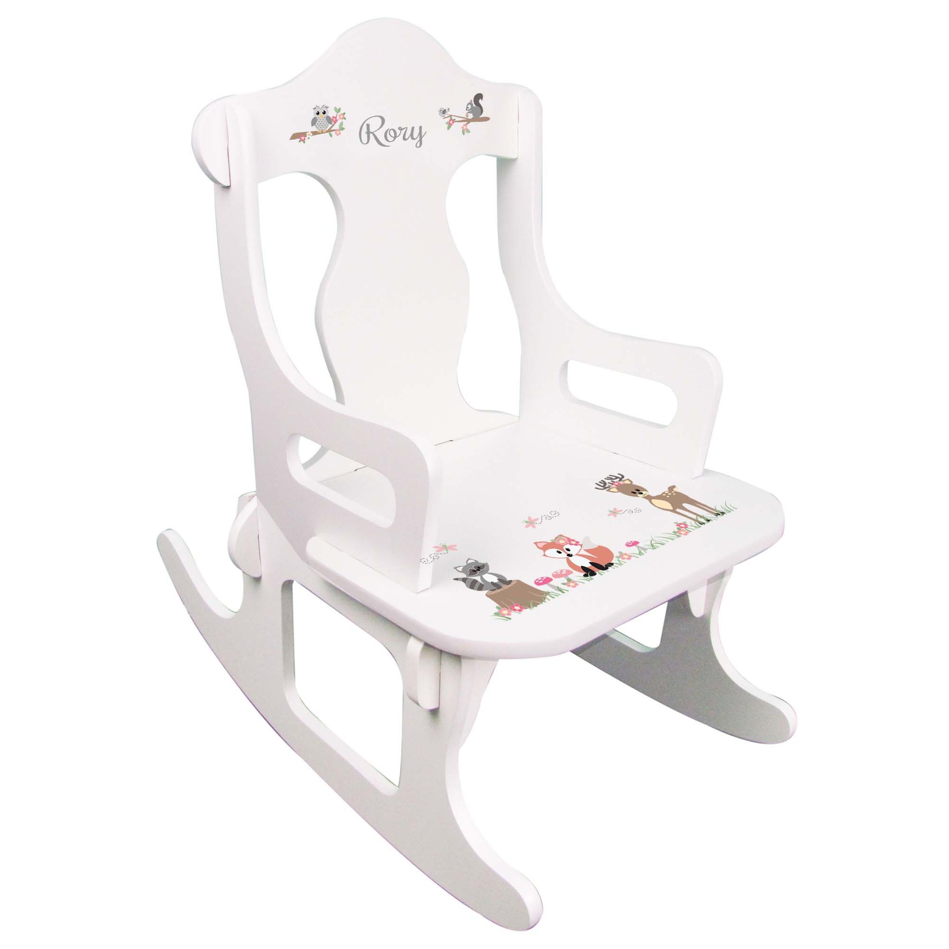 Gray Woodland Puzzle Rocker - MyBambino.com
