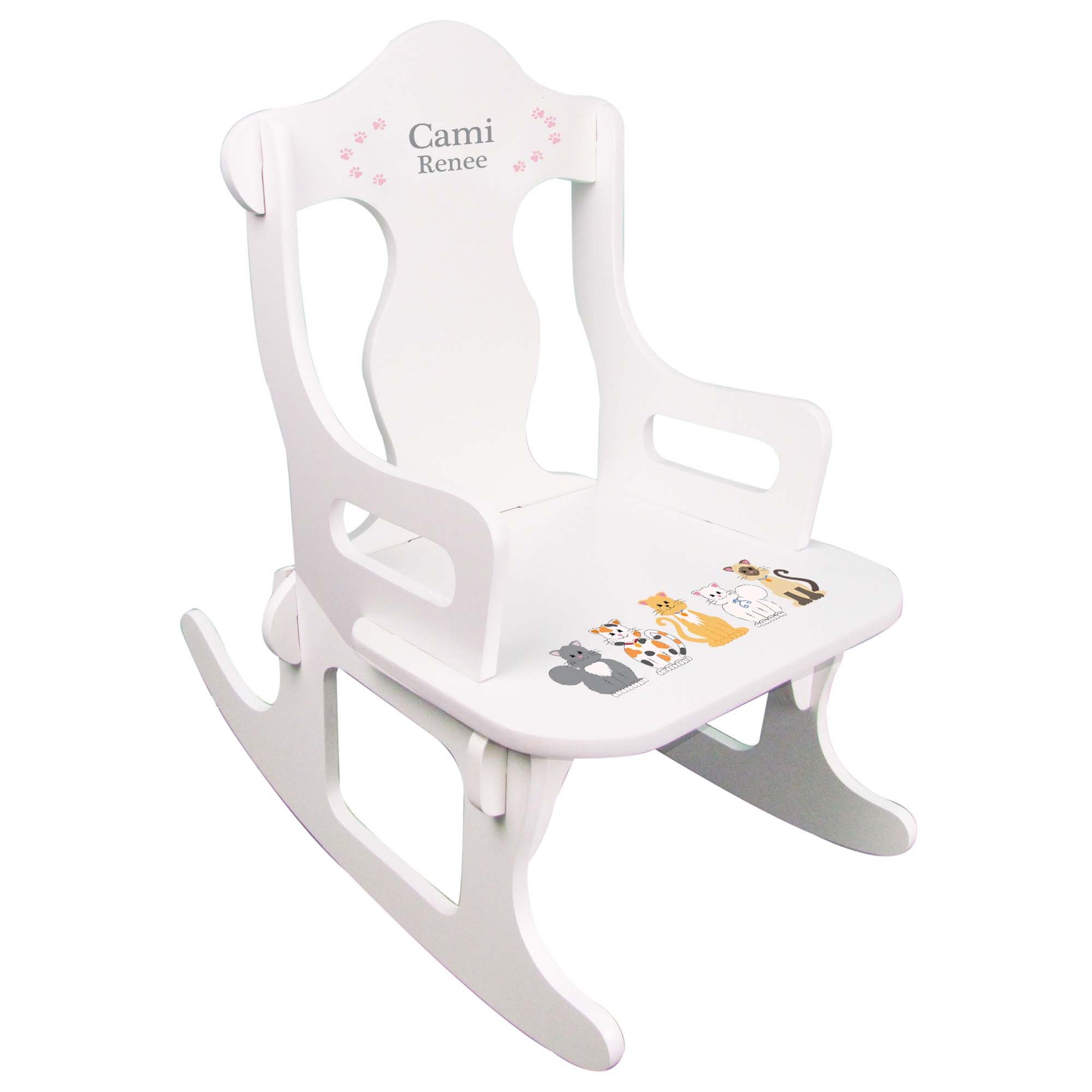 Custom Child's Puzzle Rocking Chair - Pet Breed Designs - MyBambino.com