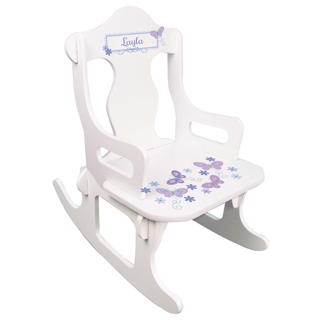 Lavender Butterflies Puzzler Rocker - MyBambino.com