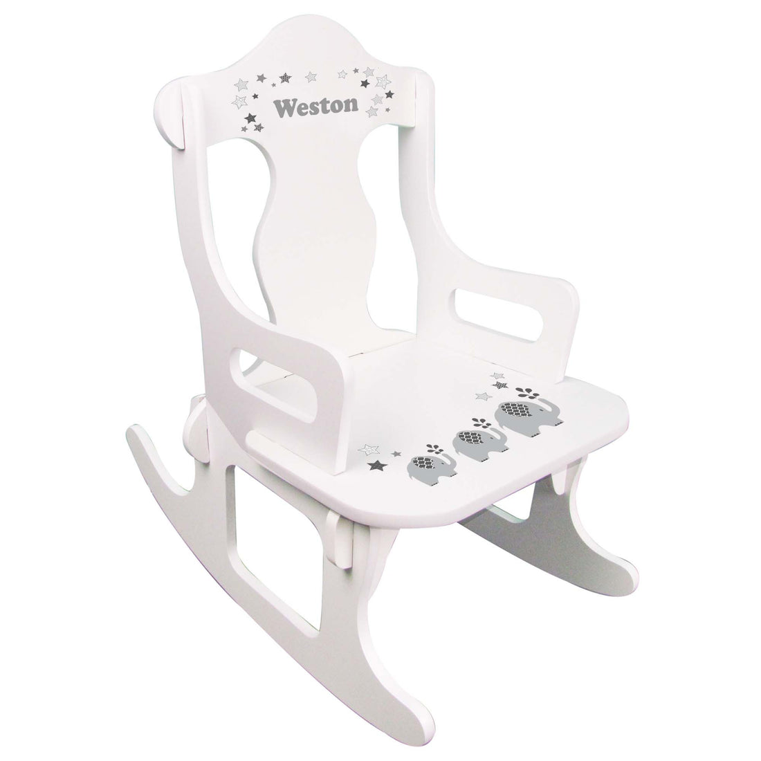 Gray Elephant Puzzle Rocker - MyBambino.com