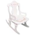 Pink Gray Floral Cross Puzzle Rocker - MyBambino.com