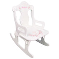 Pink Gray Floral Cross Puzzle Rocker - MyBambino.com