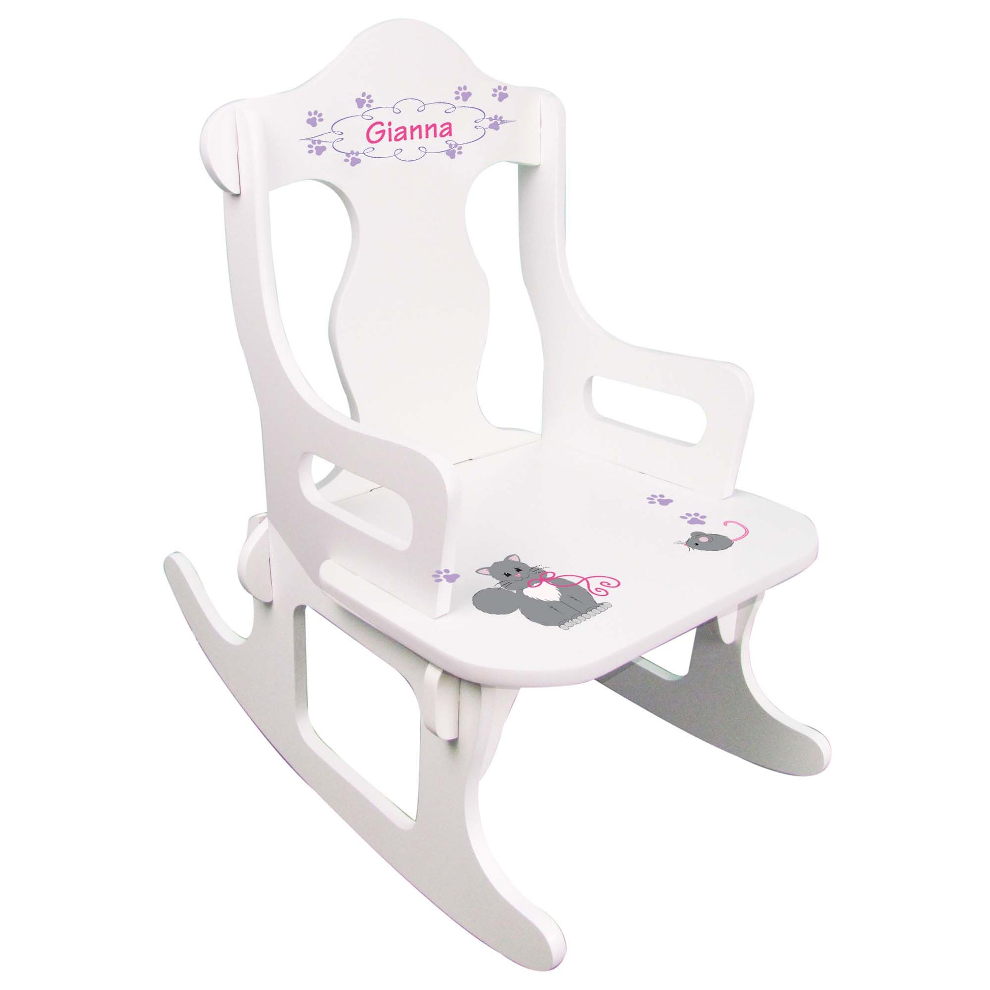 Custom Child's Puzzle Rocking Chair - Pet Breed Designs - MyBambino.com