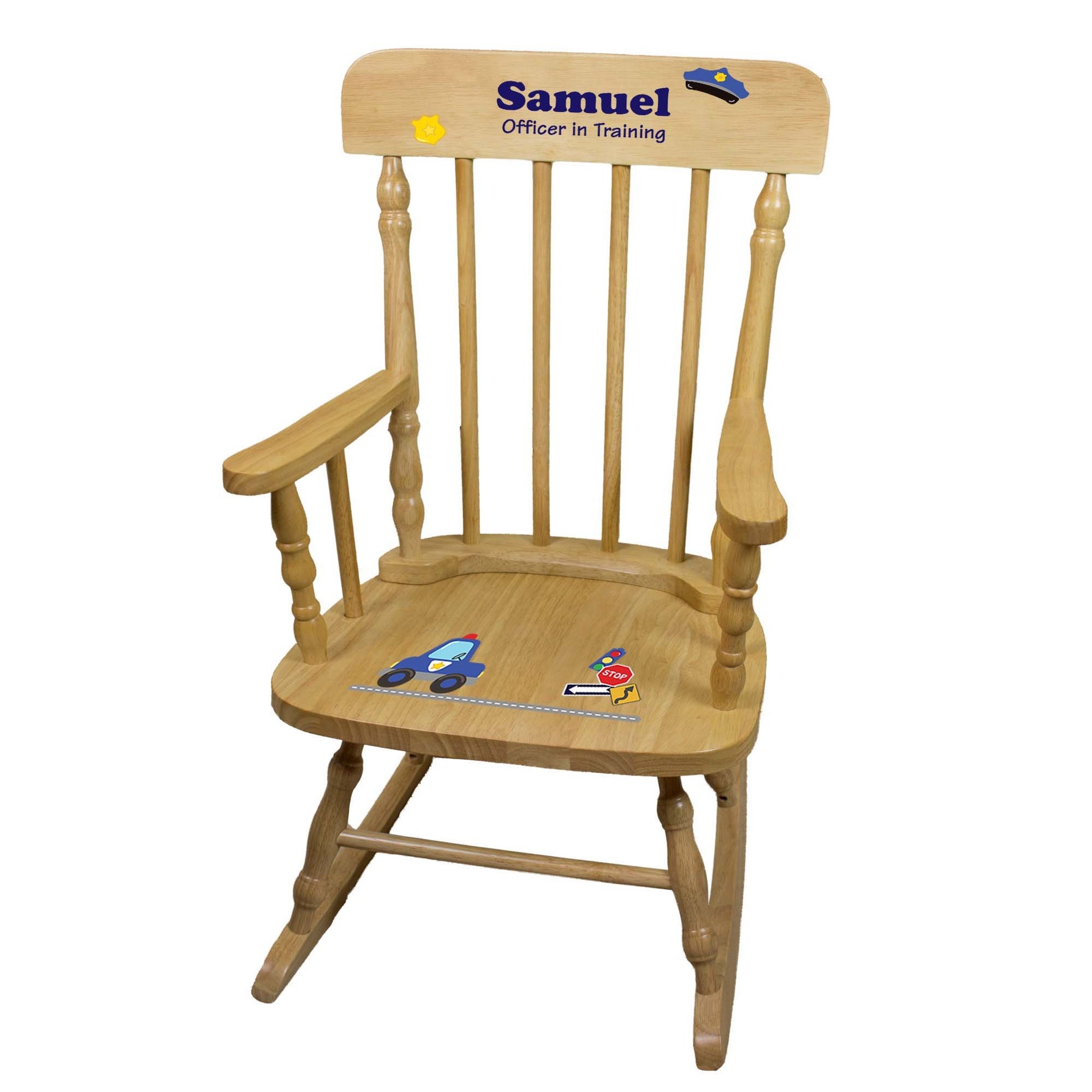 Construction Natural Spindle Rocking Chair