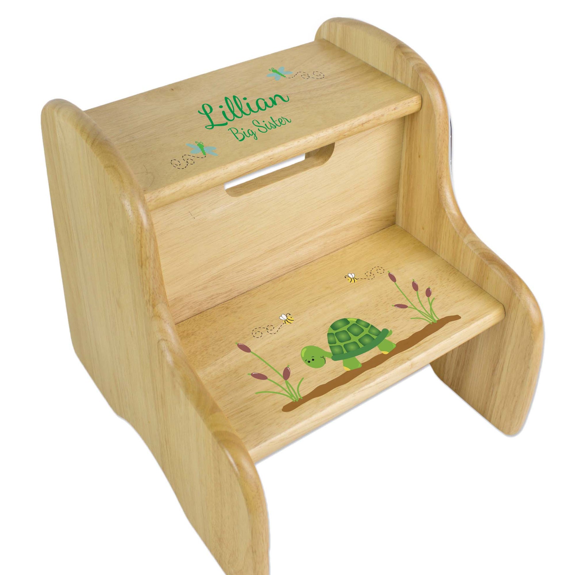 Cars And Trucks Wood Two Step Stool - MyBambino.com