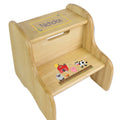 Barnyard Natural Wood Two Step Stool - MyBambino.com