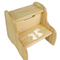 Bunny Natural Two Step Stool - MyBambino.com