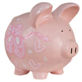 Outlet Hand Painted Pink Piggy Bank - MyBambino.com