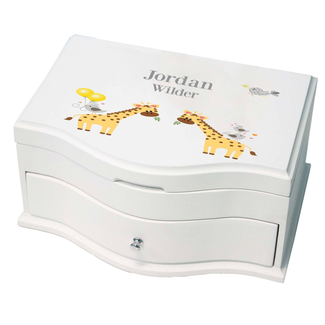 Princess Girls Jewelry Box with Giraffe design