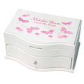 Girl's Princess Jewelry Box - Pink Butterflies - MyBambino.com