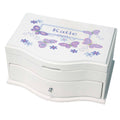 Girl's Princess Jewelry Box - Lavender Butterflies - MyBambino.com