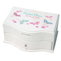 Princess Jewelry Box - Aqua Pink Butterflies - MyBambino.com