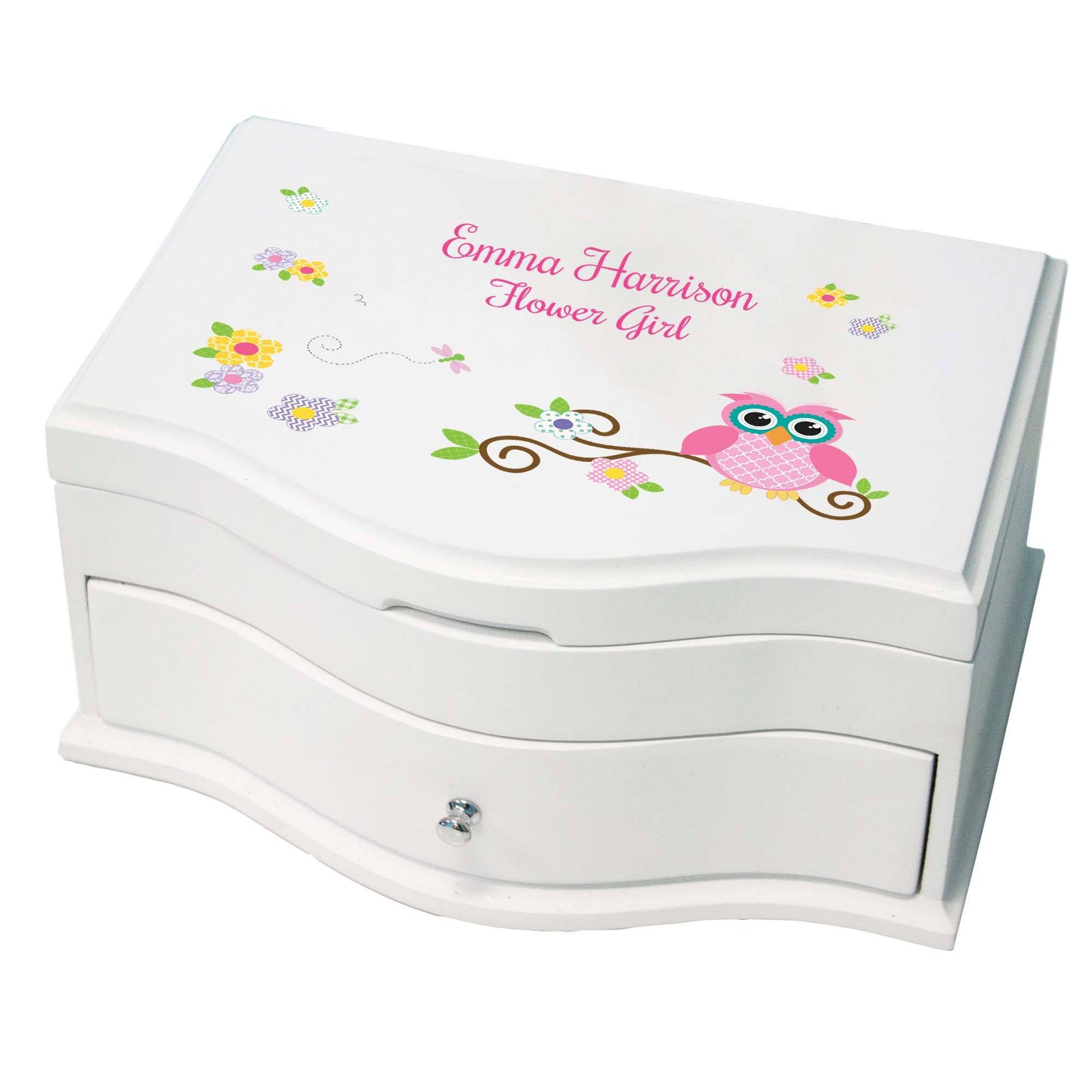 Girl's Princess Jewelry Box - Calico Owl - MyBambino.com