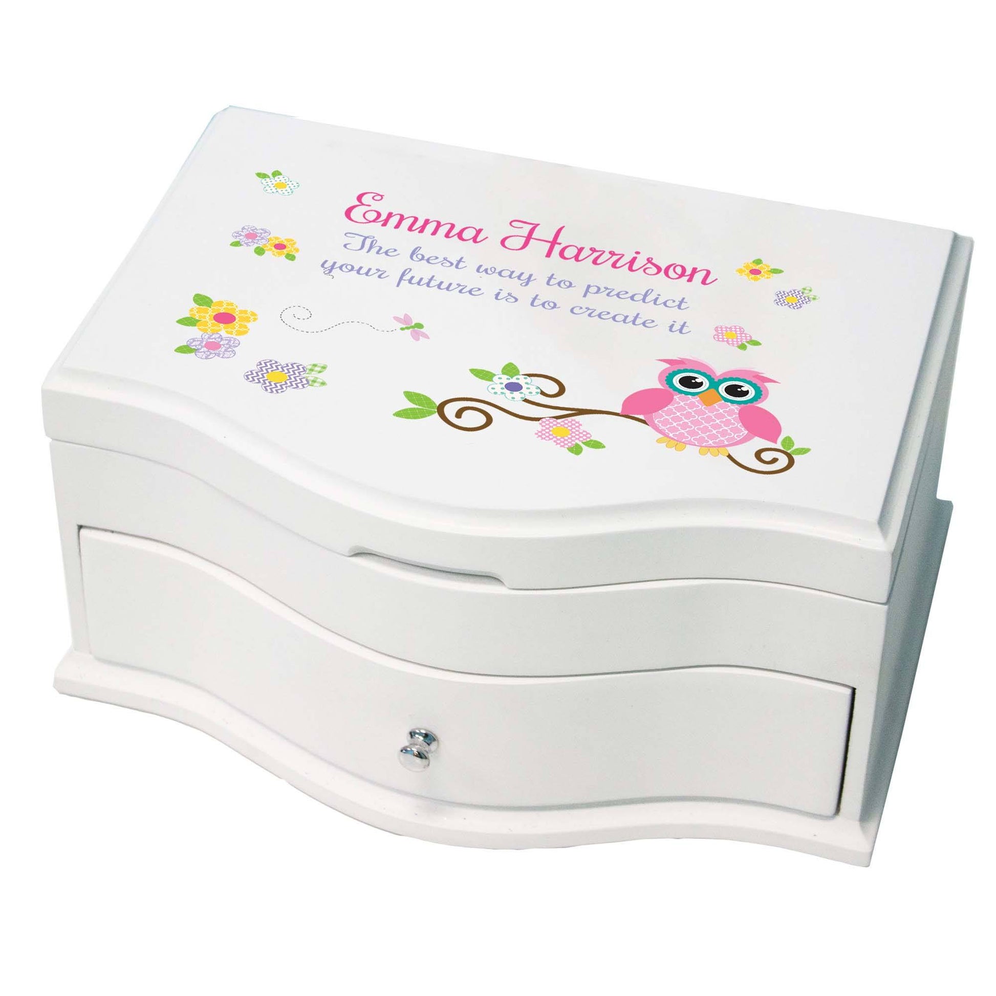 Girl's Princess Jewelry Box - Calico Owl - MyBambino.com