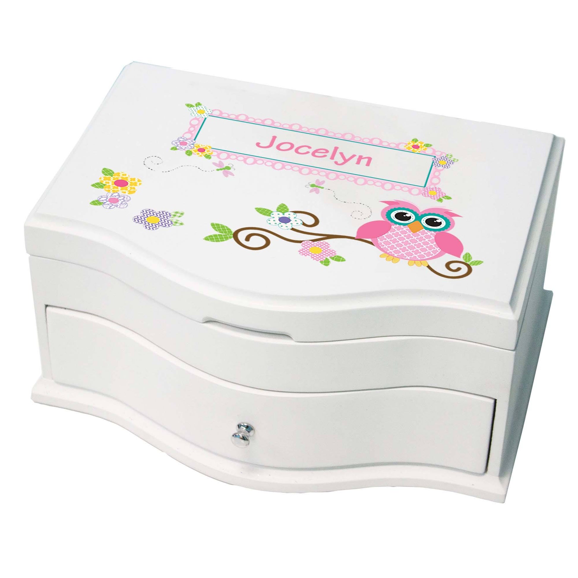 Girl's Princess Jewelry Box - Calico Owl - MyBambino.com